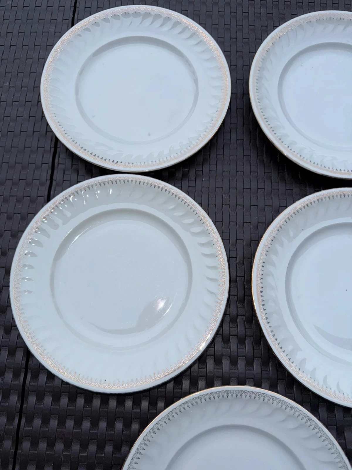 Lots de 5 assiettes porcelaines ancienne – photo 4